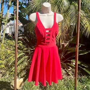 Trac Vibrant Red Mini Dress